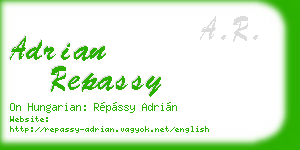 adrian repassy business card
